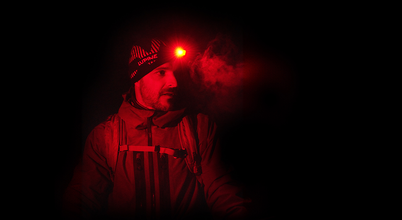 Red light for discreet and eye-friendly illumination